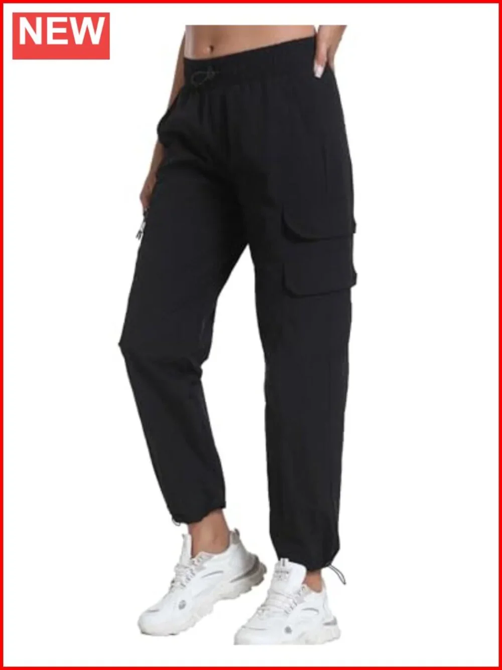 Lightweight Water Resistant Hiking Joggers with 5 Pockets